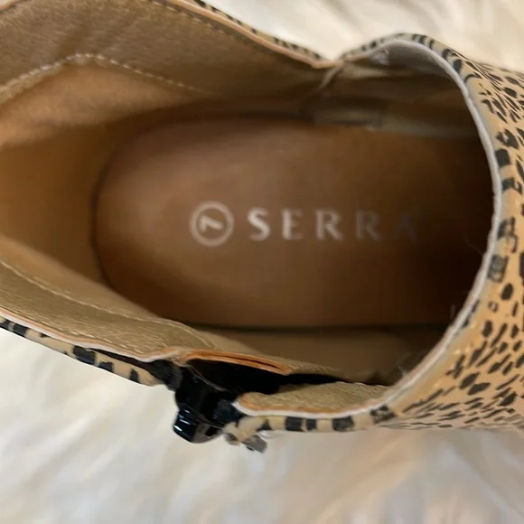 SERRA ANKLE BOOTies SIDE ZIP 3 Inch Heel Accent Angle -7- #0102 - Picture 8 of 9